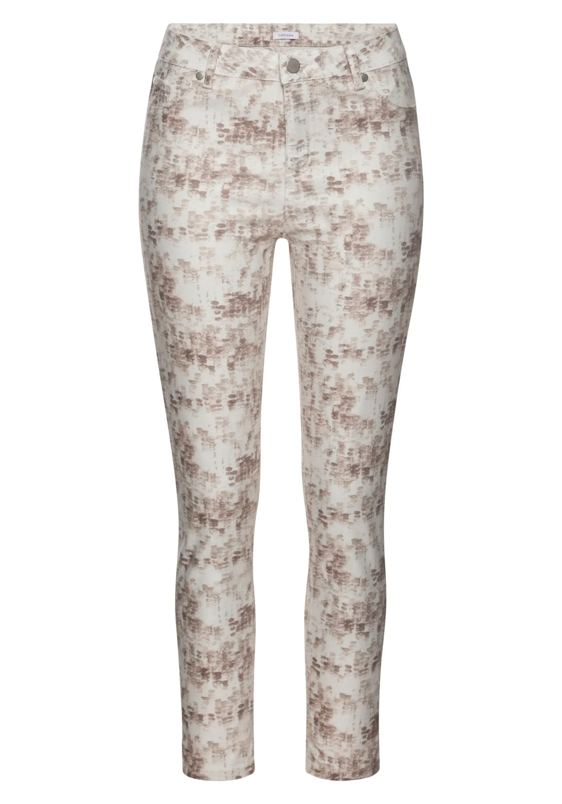Strandmode|Hosen|LASCANA 7/8-Jeggings hellbraunbedruckt