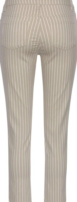 Strandmode|LASCANA 7/8-Jeggings sand-weiß-gestreift