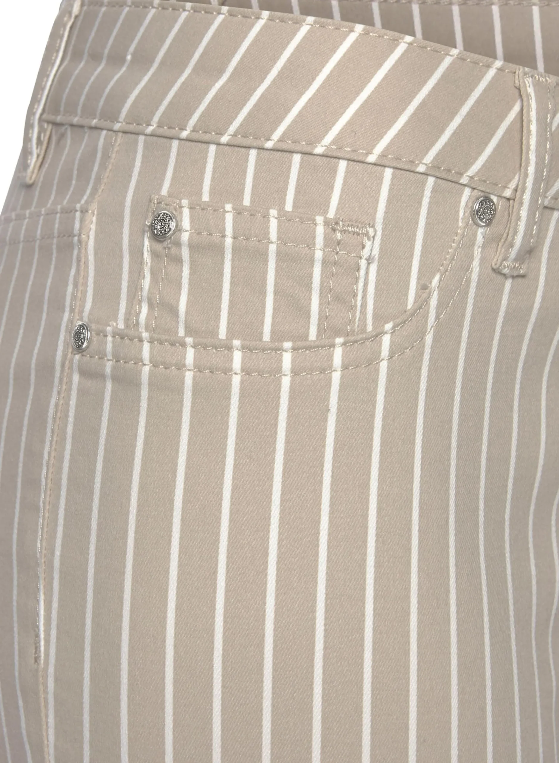 Strandmode|LASCANA 7/8-Jeggings sand-weiß-gestreift
