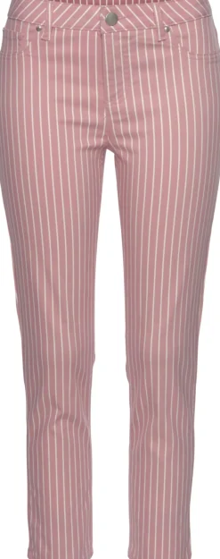 Strandmode|LASCANA 7/8-Jeggings mauve-weiß-gestreift
