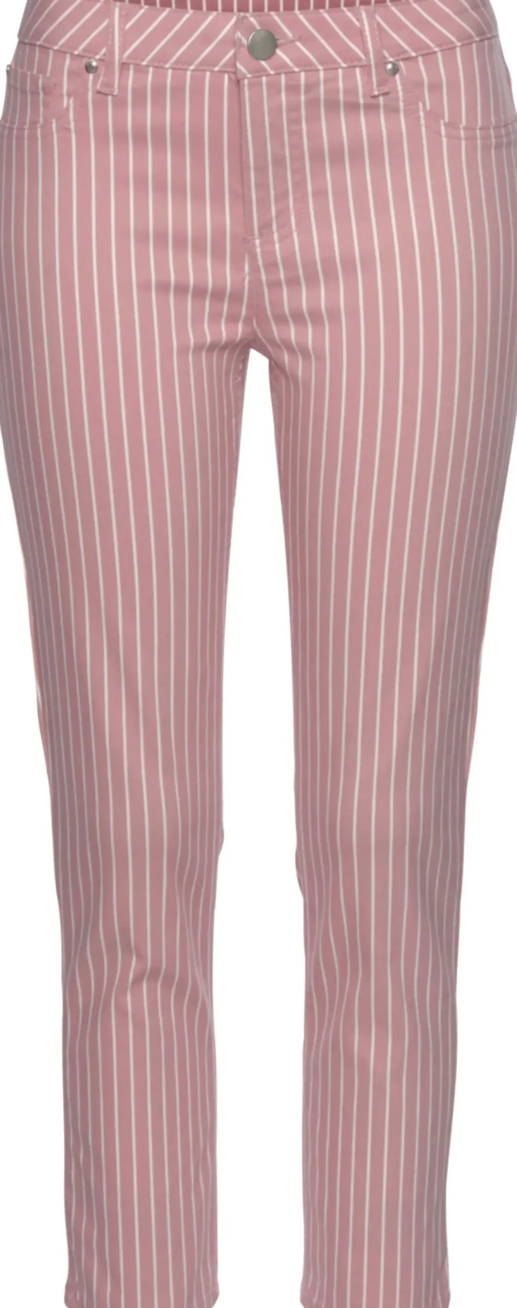 Strandmode|LASCANA 7/8-Jeggings mauve-weiß-gestreift