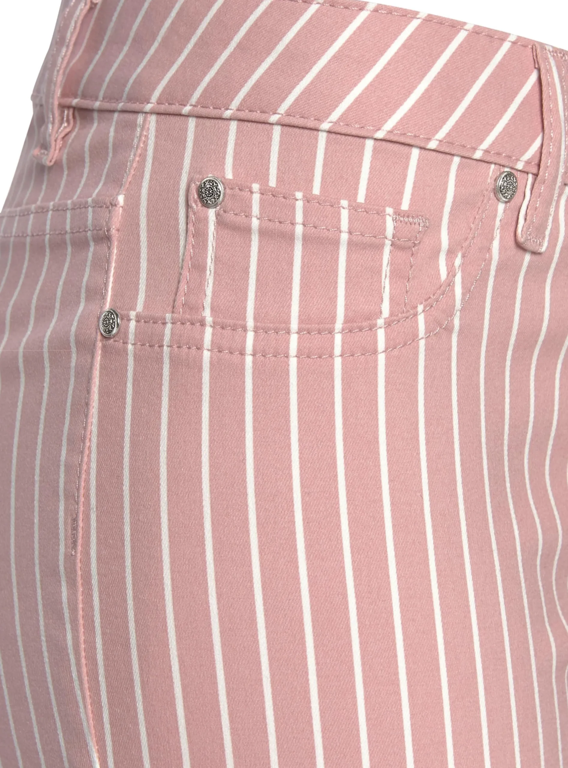 Strandmode|LASCANA 7/8-Jeggings mauve-weiß-gestreift