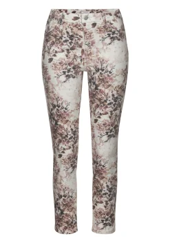 Hosen|LASCANA 7/8-Jeggings beige-mauve-braunbedruckt
