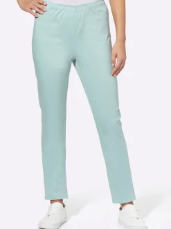 Jeans| Jeggings in schmaler Form mint