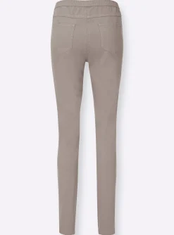 Basics|Jeans| Jeggings in schmaler Form taupe