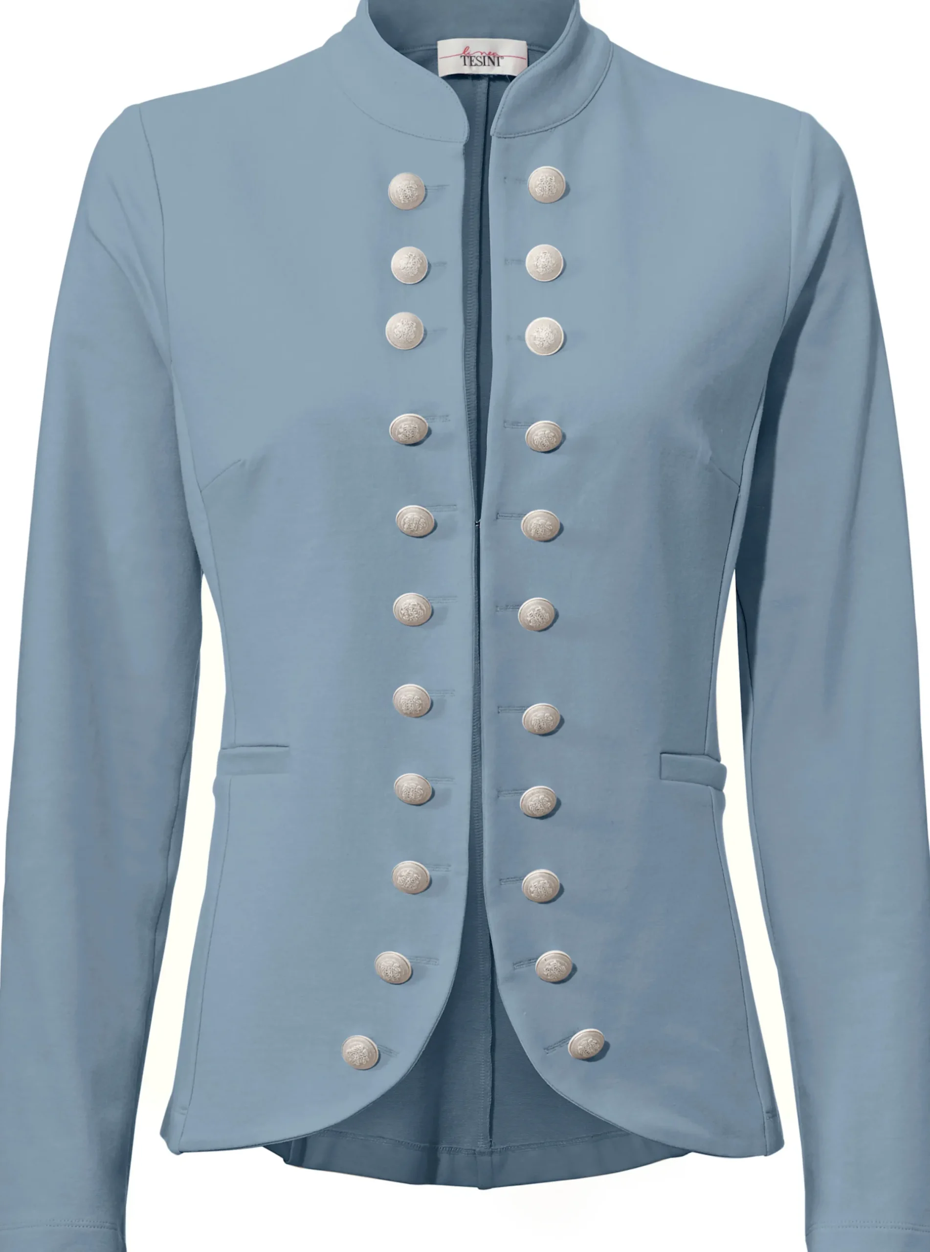 Blazer|heine Jersey-Blazer rauchblau