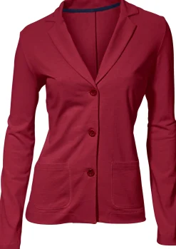 Basics|Blazer|heine Jerseyblazer aus Baumwolle, ungefüttert karminrot