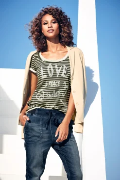 Strandmode|Basics|heine Jerseyblazer aus Baumwolle, ungefüttert sand