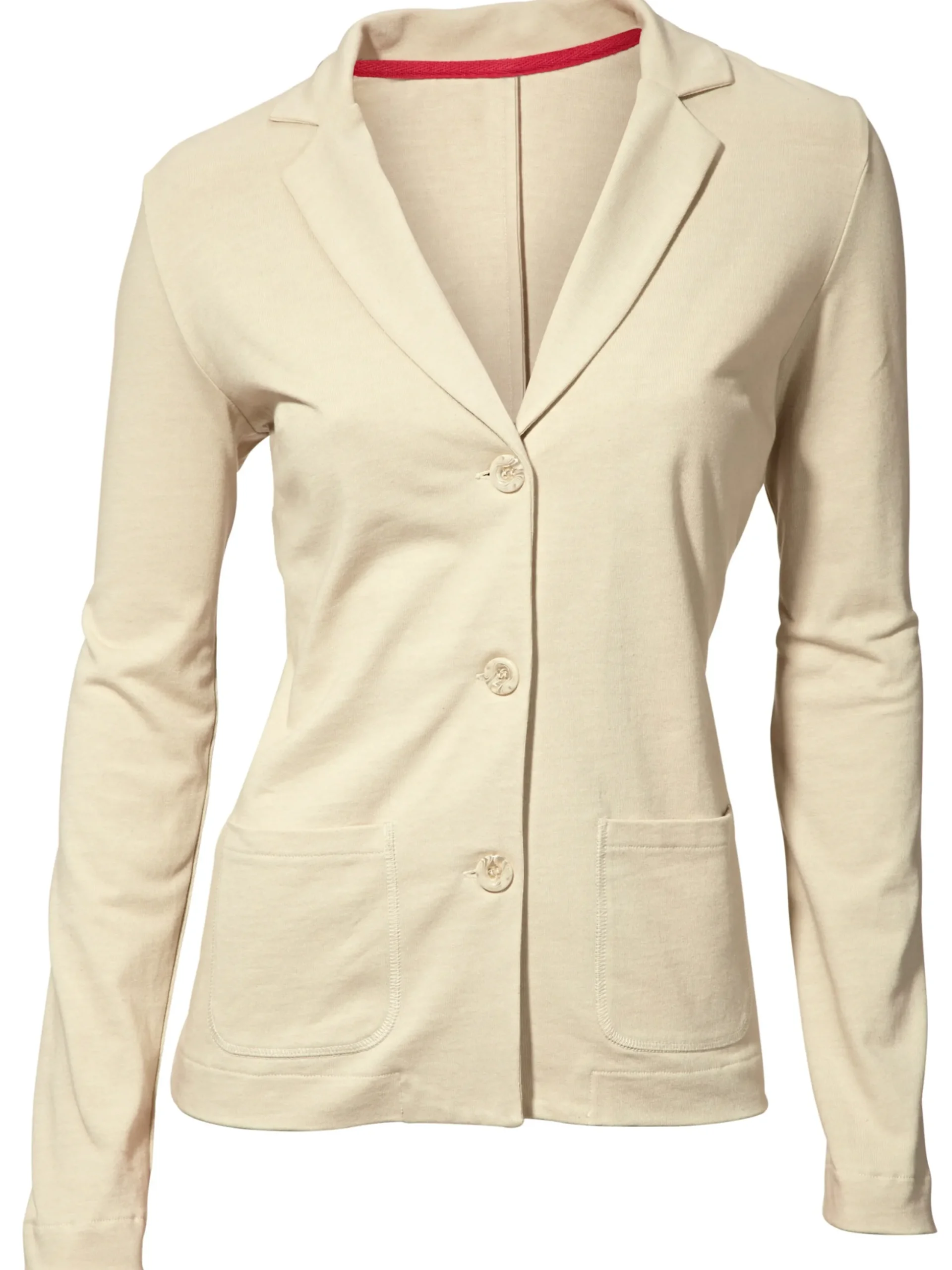 Strandmode|Basics|heine Jerseyblazer aus Baumwolle, ungefüttert sand
