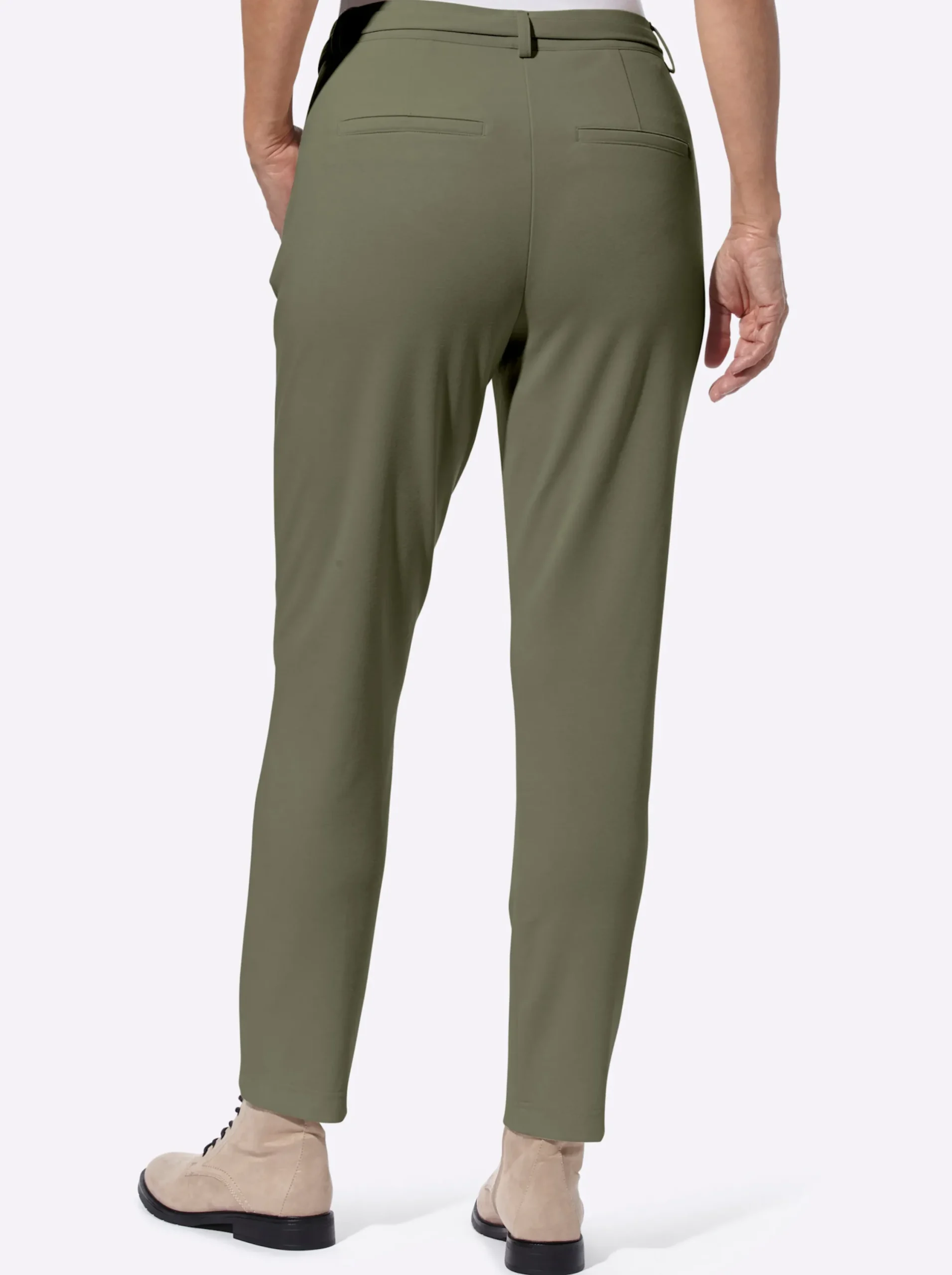 Hosen| Jerseyhose inklusive Bindegürtel khaki