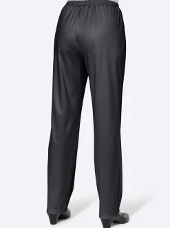 Hosen| Jerseyhose mit Bindeband schwarz