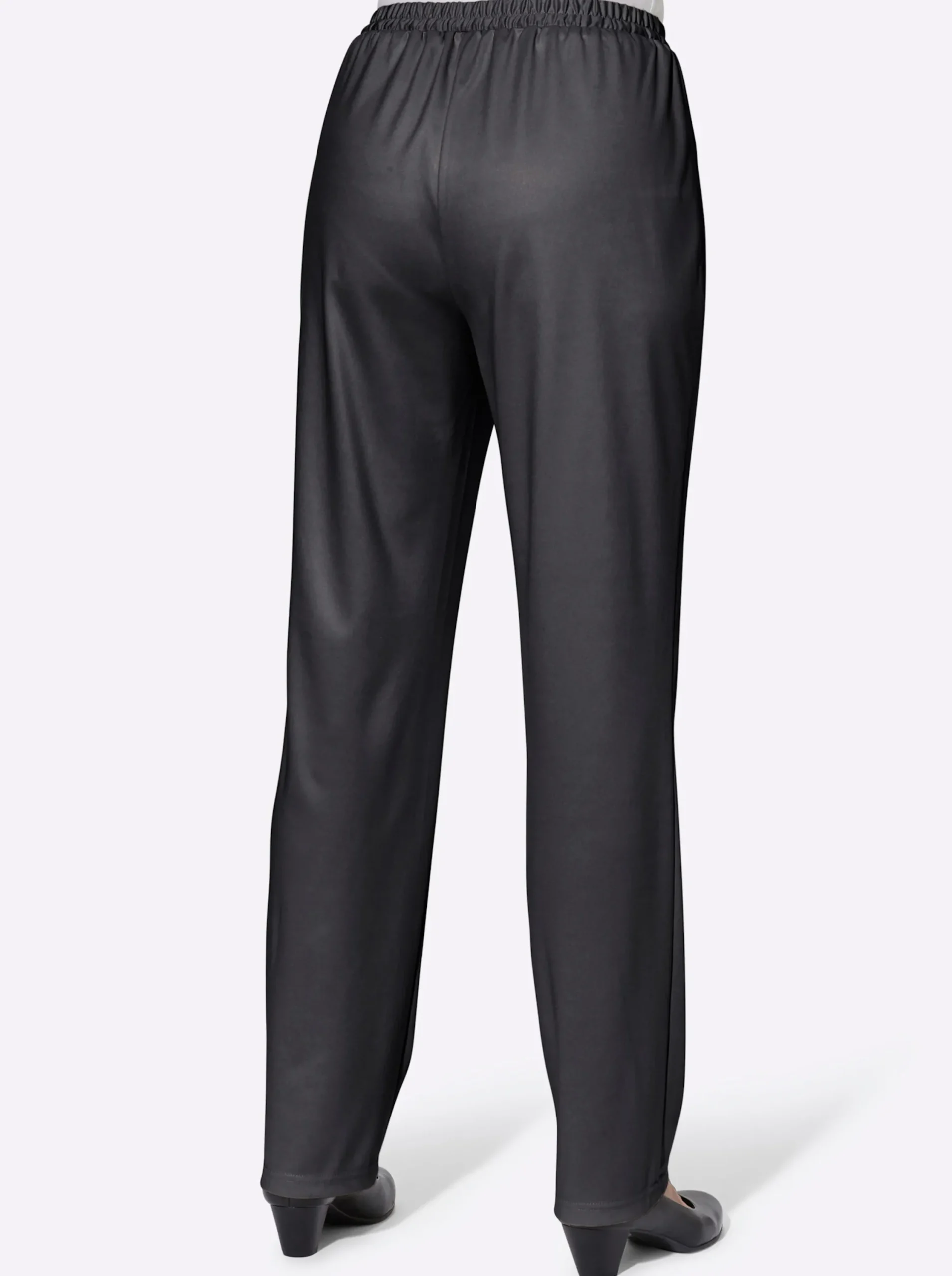 Hosen| Jerseyhose mit Bindeband schwarz