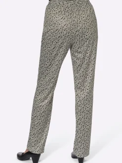 Hosen| Jerseyhose mit Bindeband sand-millefleurs