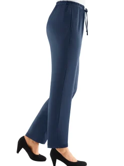 Hosen| Jerseyhose mit Bindeband marine