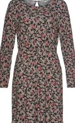 Strandkleider|Kleider|LASCANA Jerseykleid schwarz-bedruckt