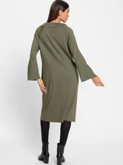 Kleider|heine Jerseykleid khaki