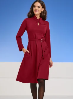 Kleider|heine Jersey-Kleid kirsche