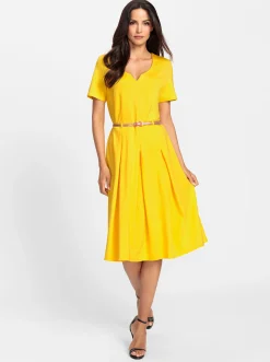 Kleider|heine Jerseykleid sonnengelb