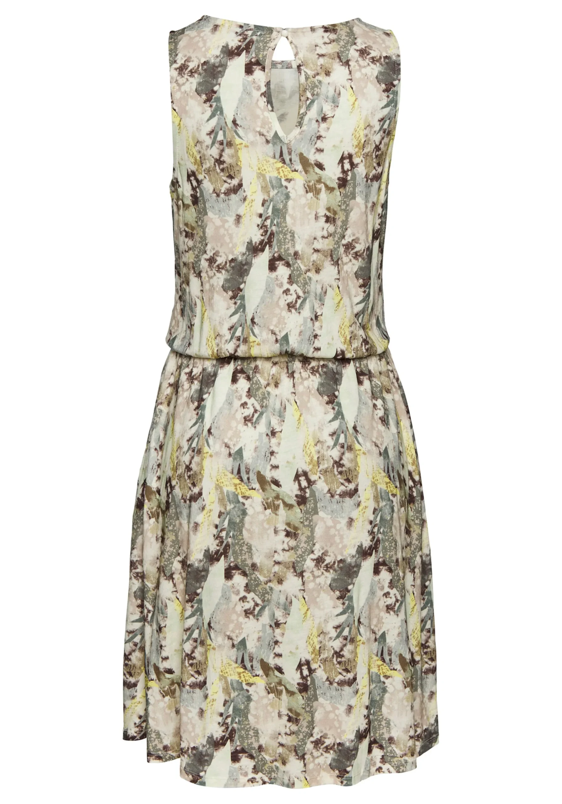 Strandkleider|Kleider|Vivance Jerseykleid creme-limonebedruckt