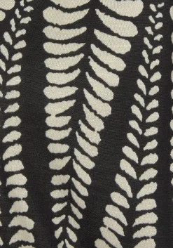 Strandkleider|LASCANA Jerseykleid schwarz-sandbedruckt