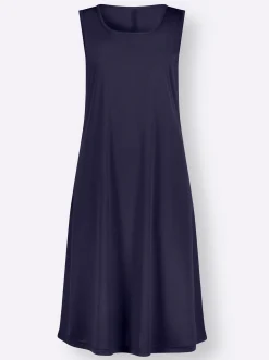 Kleider| Jerseykleid im Doppelpack türkis-bedruckt+marine