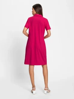 Kleider|heine Jerseykleid mit Glitzersteinen pink