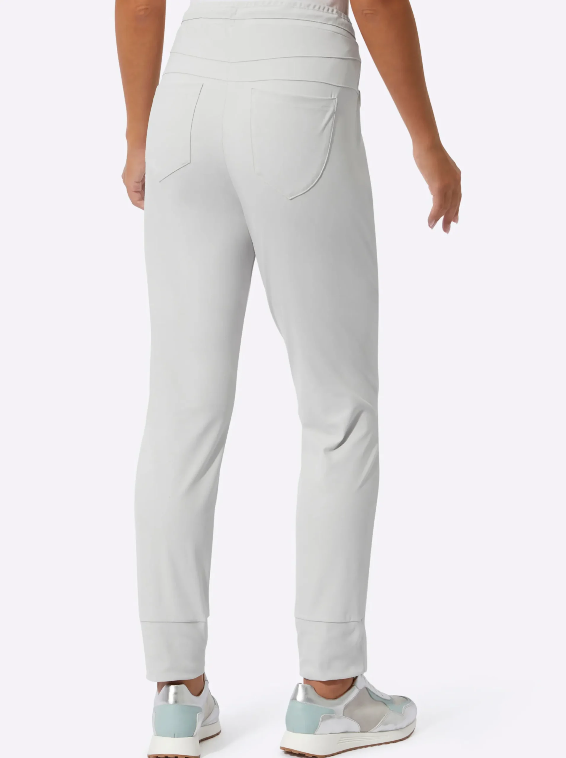 Hosen| Jogg Pants in geschmeidiger Qualität hellgrau
