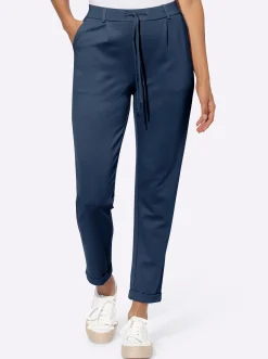 Hosen| Jogg Pants in Interlock-Qualität dunkelblau