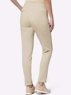 Hosen|heine Jogg Pants mit erhöhtem Dehnbund sand