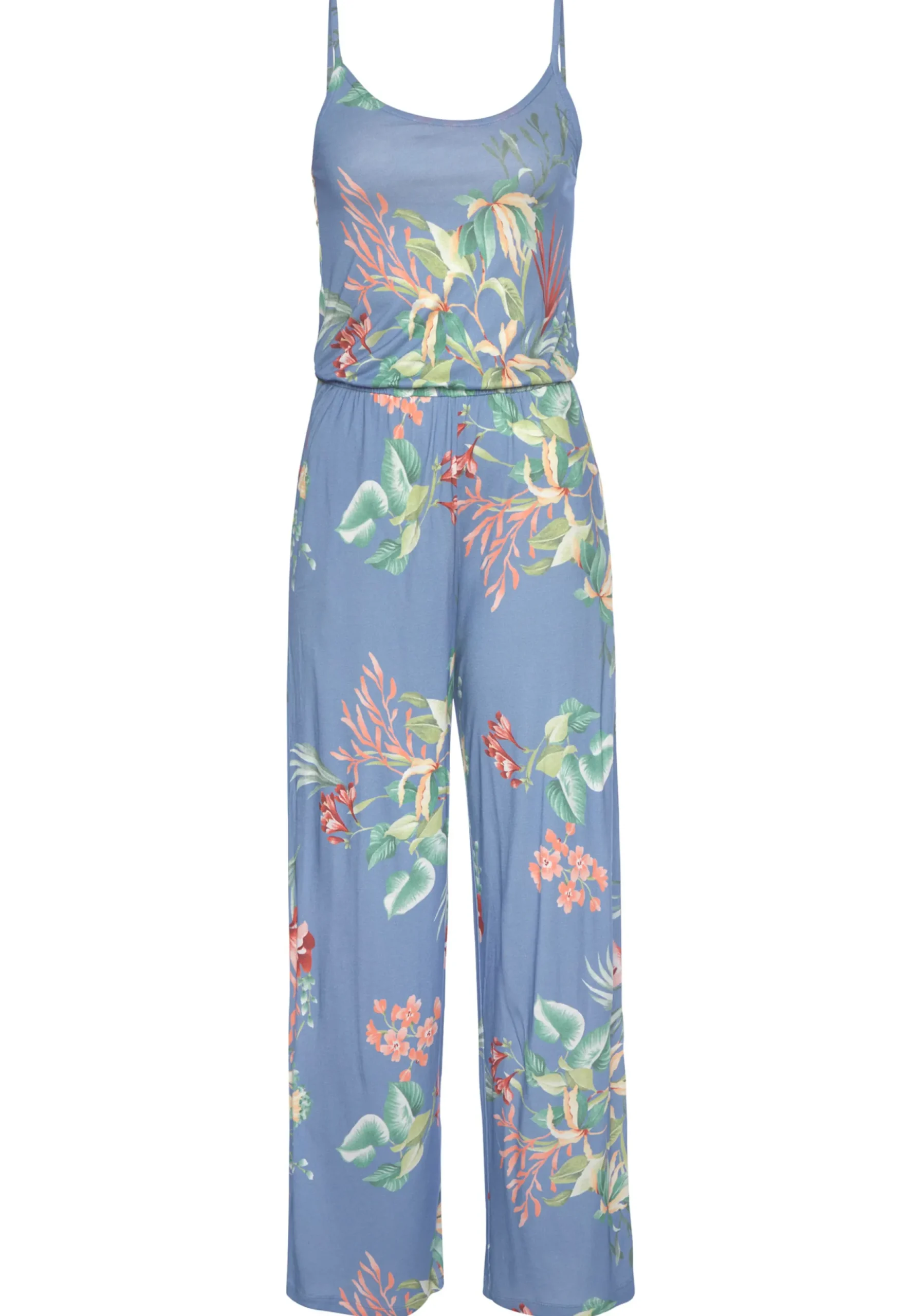 Strandmode|Buffalo Jumpsuit blaubedruckt