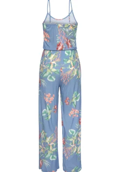 Strandmode|Buffalo Jumpsuit blaubedruckt