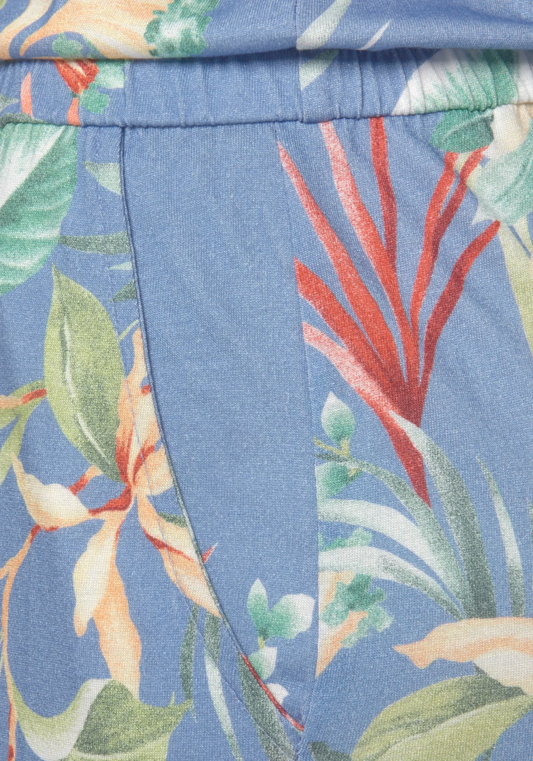 Strandmode|Buffalo Jumpsuit blaubedruckt