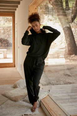 Pullover|LASCANA Kapuzenpullover schwarz