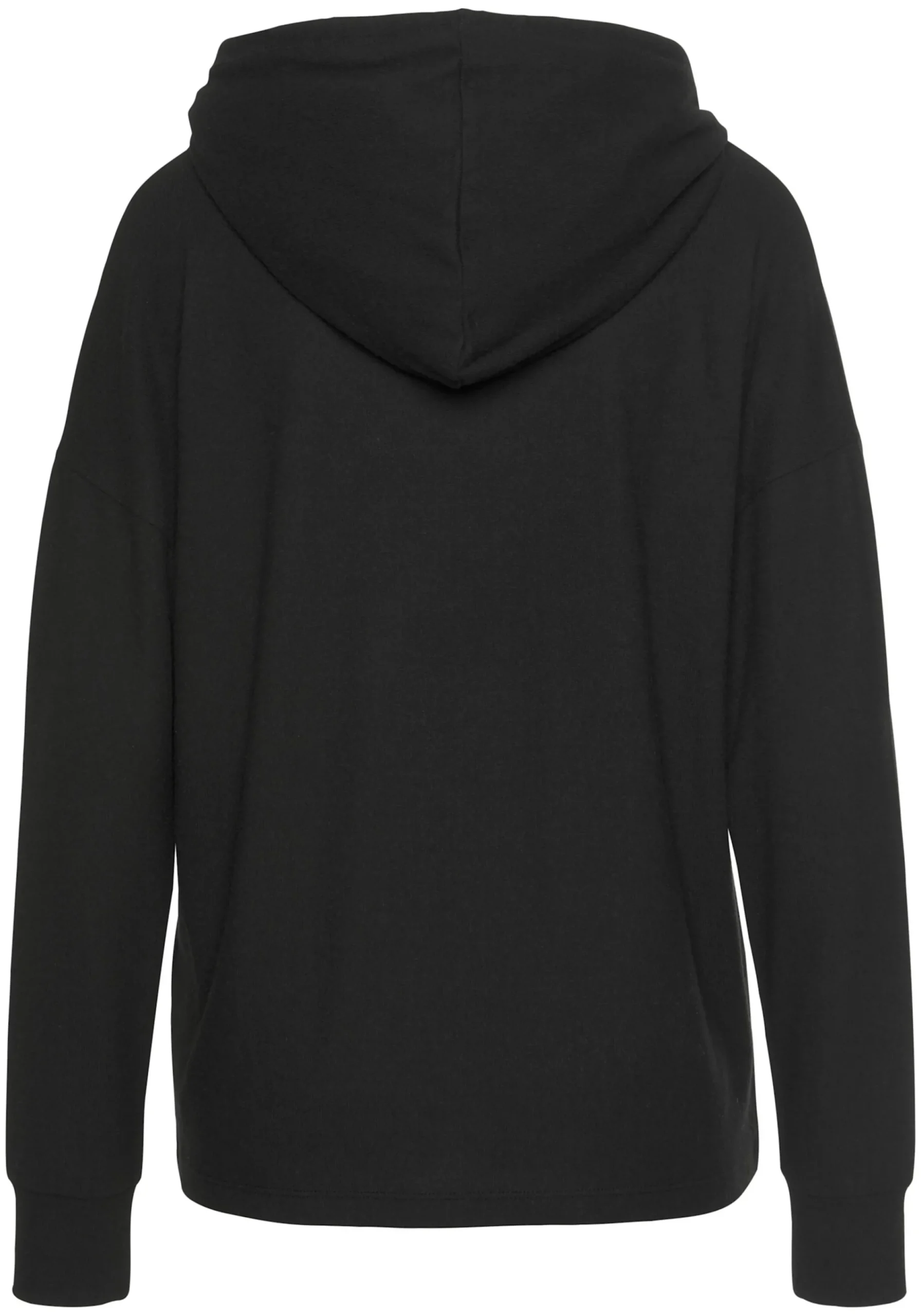 Pullover|LASCANA Kapuzenpullover schwarz