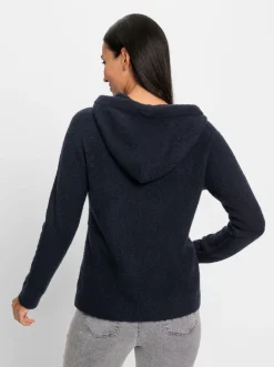Pullover|heine Kapuzenpullover in Flausch-Qualität marine