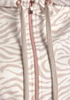 Shirts|LASCANA Kapuzensweatjacke beige-nougat