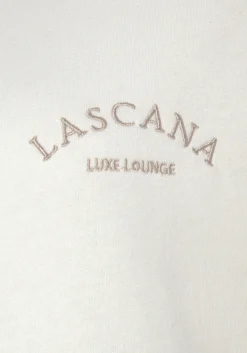 Homewear|LASCANA Kapuzensweatjacke beige