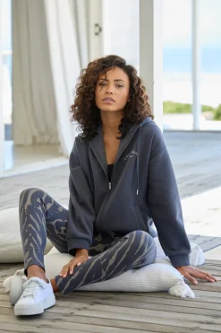 Homewear|LASCANA Kapuzensweatjacke anthrazit
