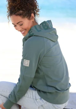 Homewear|Elbsand Kapuzensweatjacke petrol