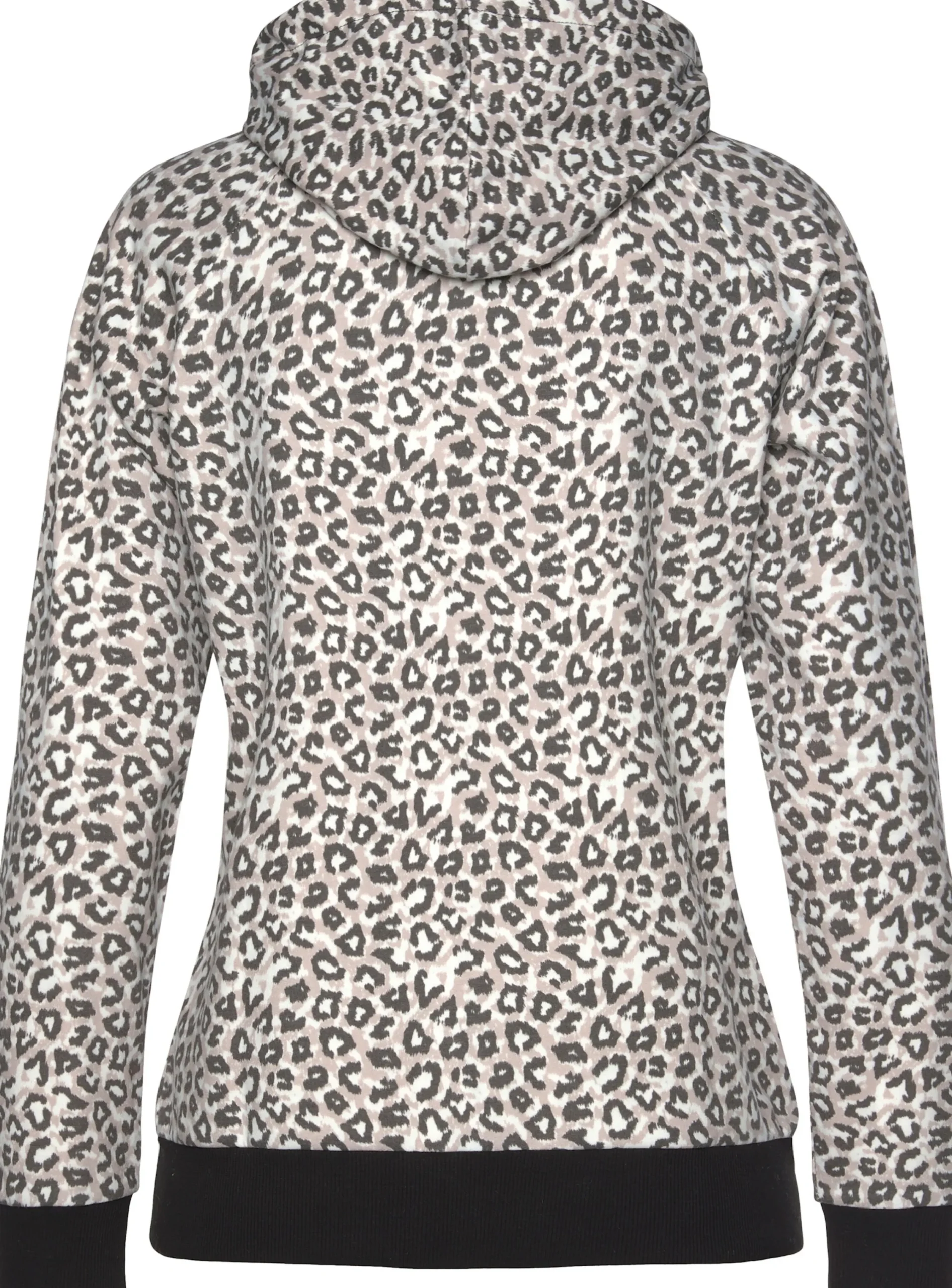 Homewear|Homewear|LASCANA Kapuzensweatjacke beige-schwarz