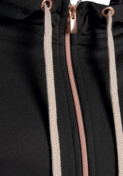 Homewear|Strandmode|LASCANA Kapuzensweatjacke schwarz