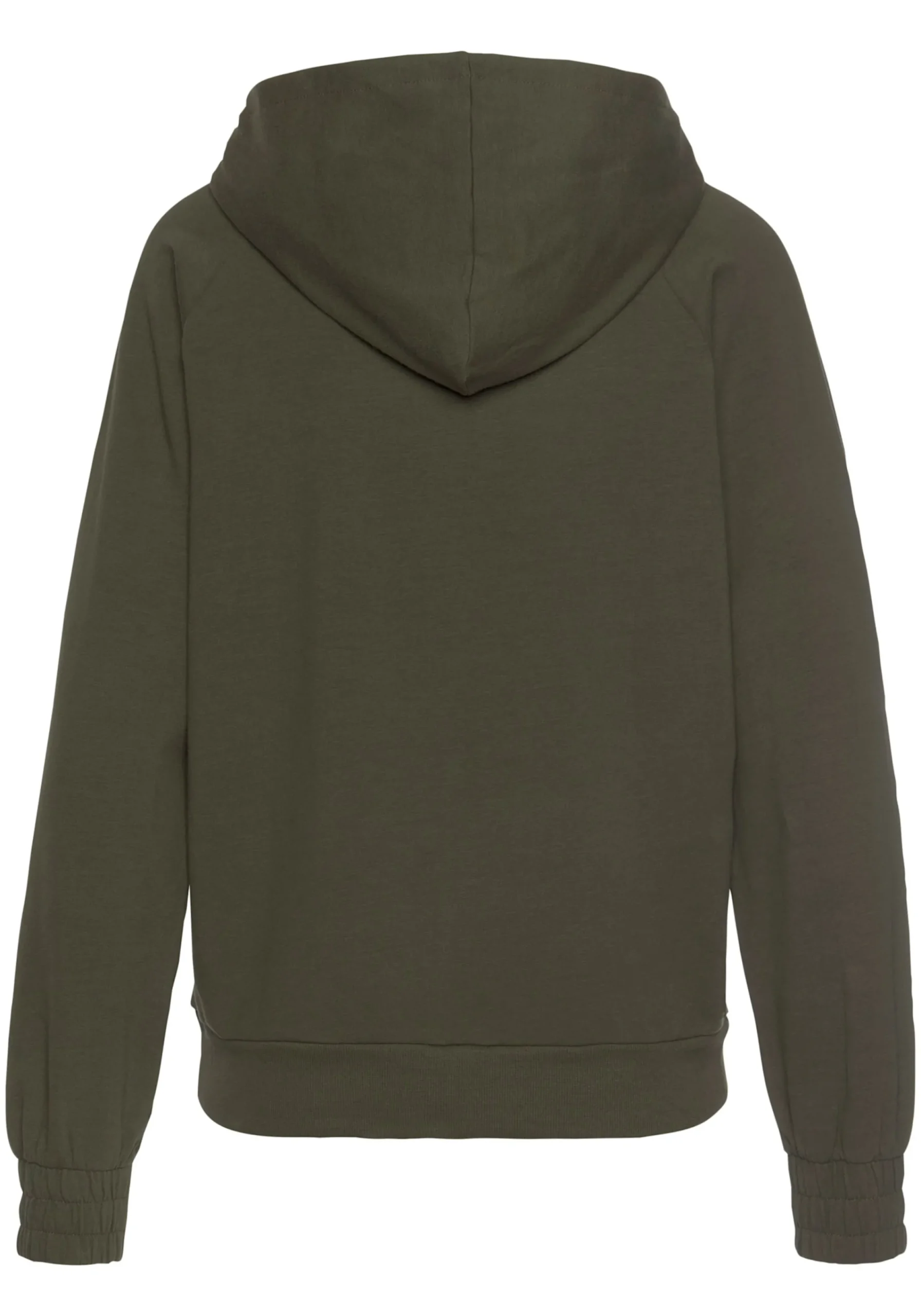 Jacken|Shirts| Kapuzensweatjacke dunkelgrün