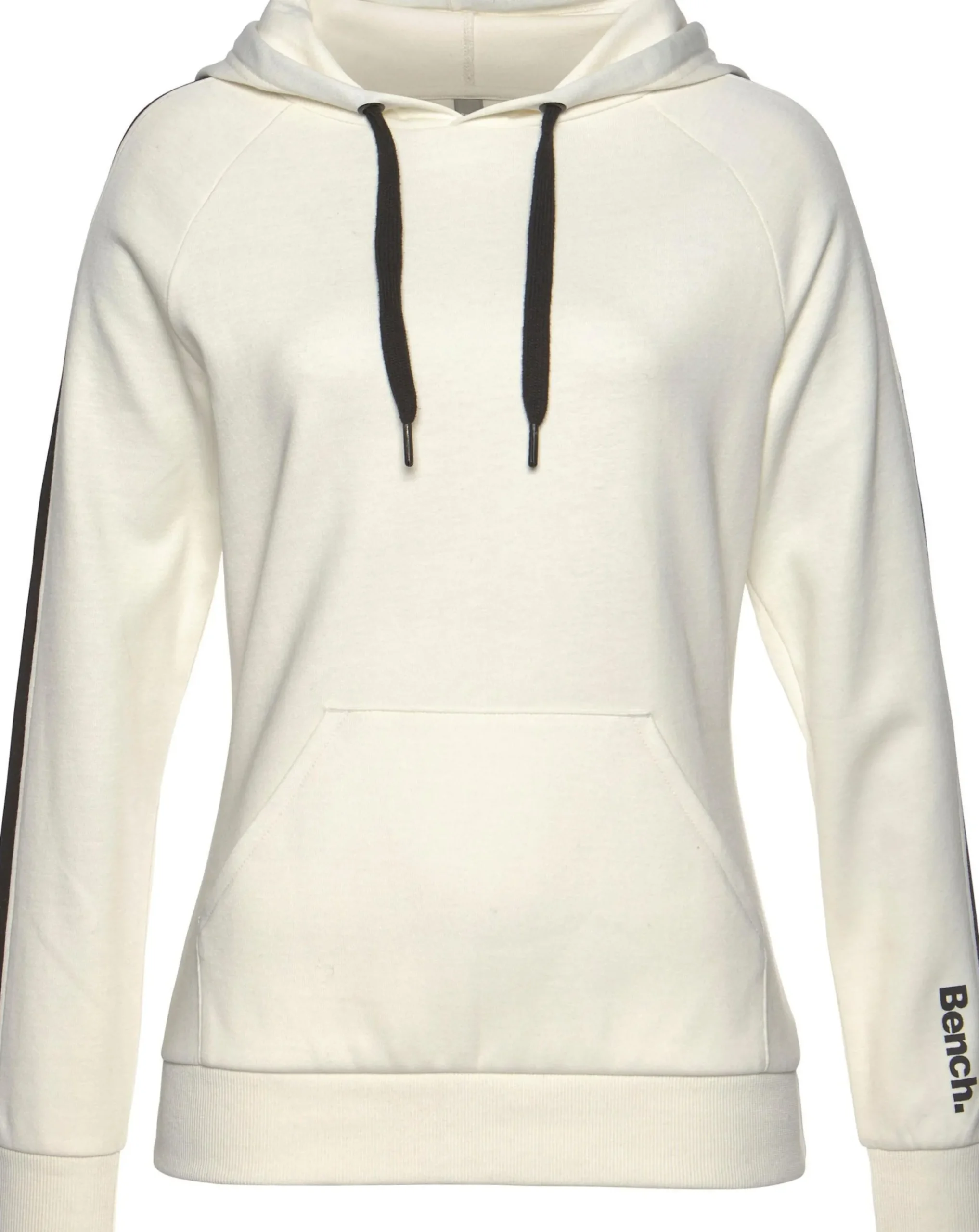 Homewear|Pullover| Kapuzensweatshirt ecru-schwarz