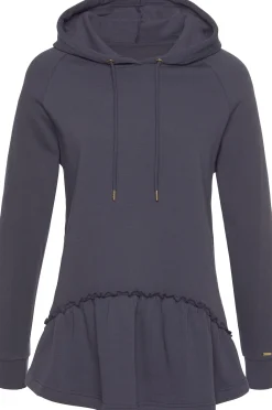 Shirts|LASCANA Kapuzensweatshirt anthrazit