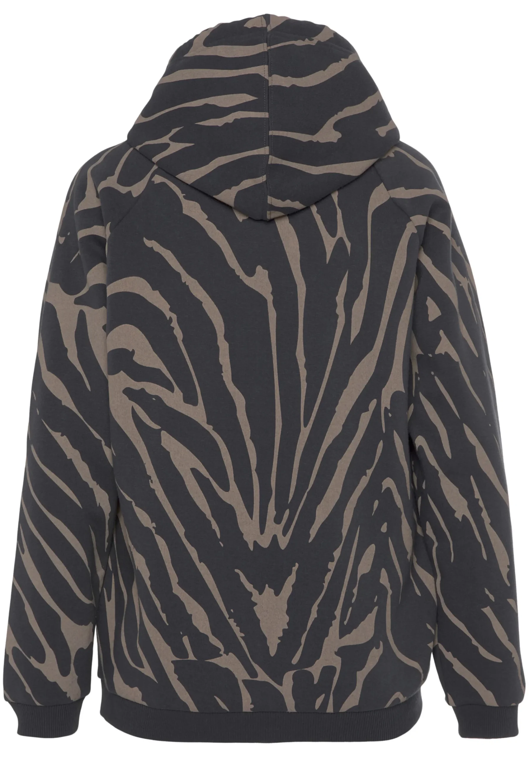 Strandmode|LASCANA Kapuzensweatshirt dunkelgrau-taupe