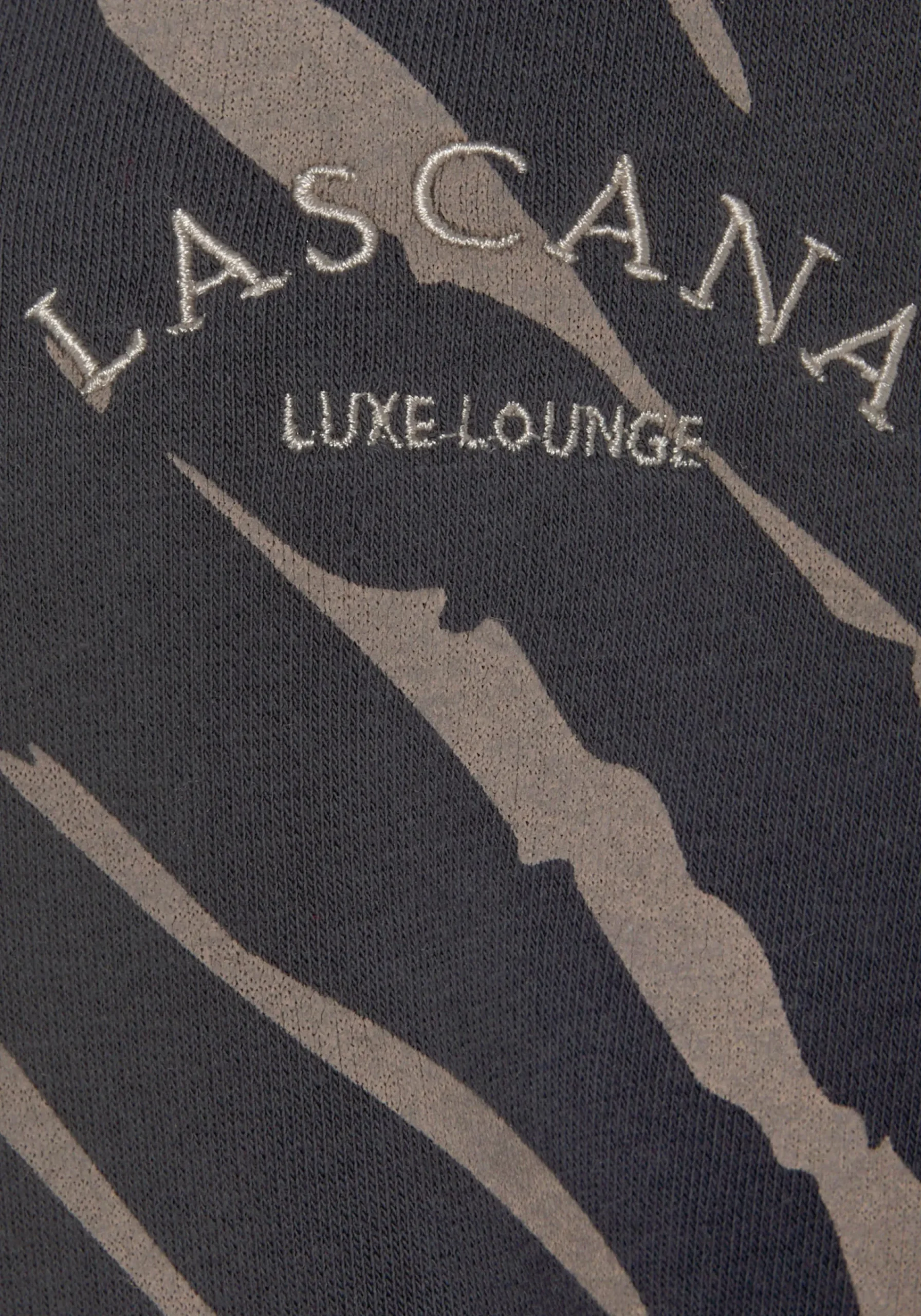 Strandmode|LASCANA Kapuzensweatshirt dunkelgrau-taupe
