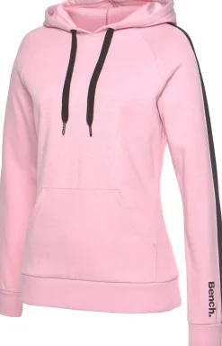 Pullover|Shirts| Kapuzensweatshirt rosa-schwarz