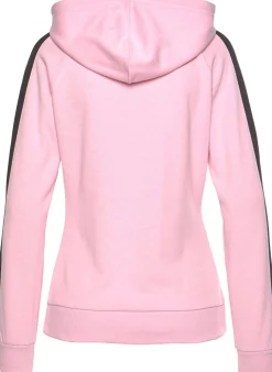 Pullover|Shirts| Kapuzensweatshirt rosa-schwarz