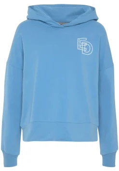 Strandmode|Pullover|Elbsand Kapuzensweatshirt azurblau