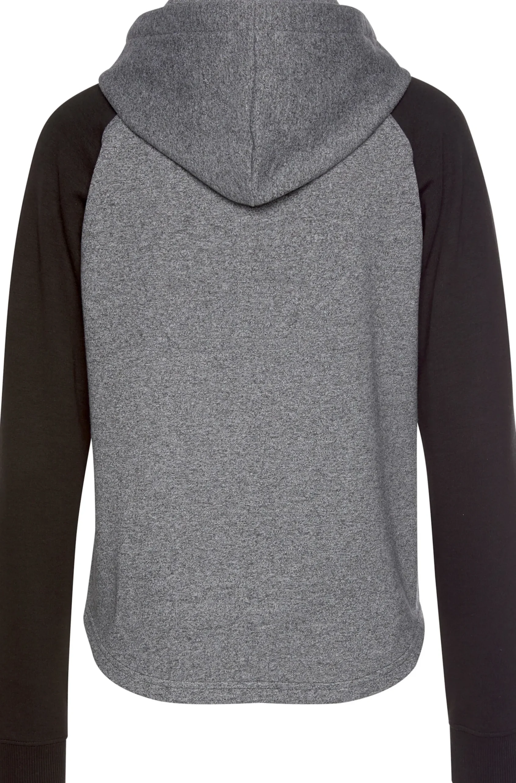 Pullover|Shirts| Kapuzensweatshirt grau-schwarz